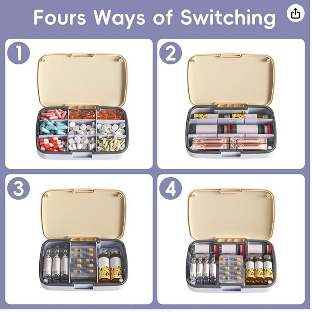 NEW 9 Compartment Pill Organizer - Picture 4 of 4